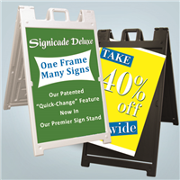 Signicade Deluxe A-Frame Signs