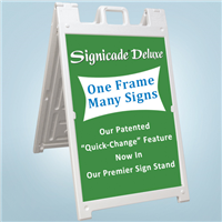 Signicade Deluxe A-Frame Signs - White - Design Online