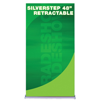 48" SilverStep Retractable Bannerstand