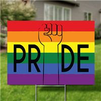 Yard Signs, Pack of 10 - Pride Flag