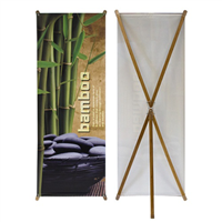 Zen Bamboo Banner Stand