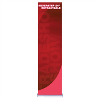 24" SilverStep Retractable Bannerstand