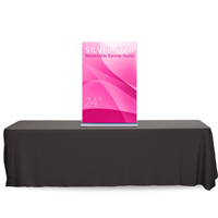24" SilverStep Tabletop Retractable Bannerstand